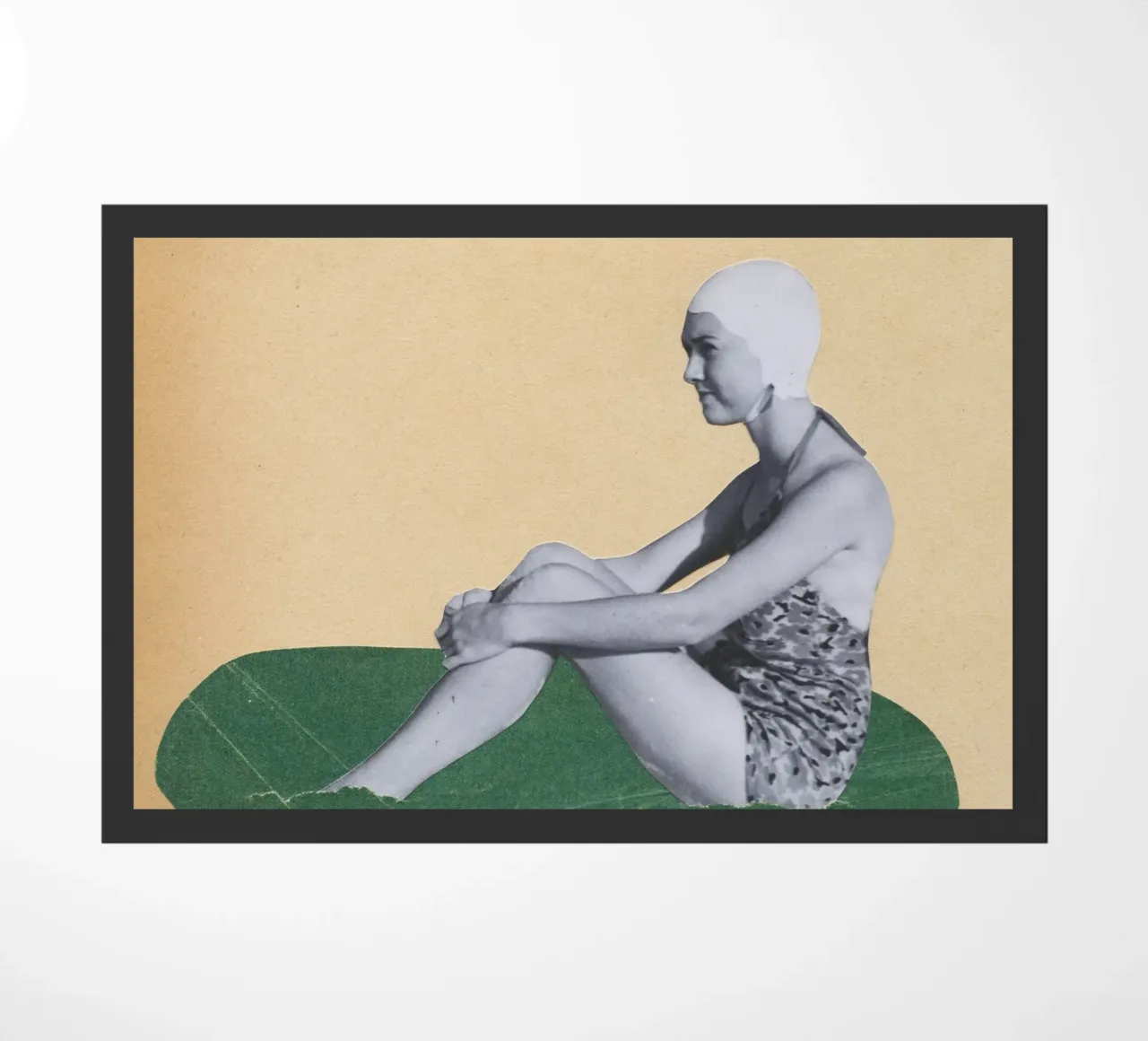 Beach Puddle doormat by Cassia Beck Collage