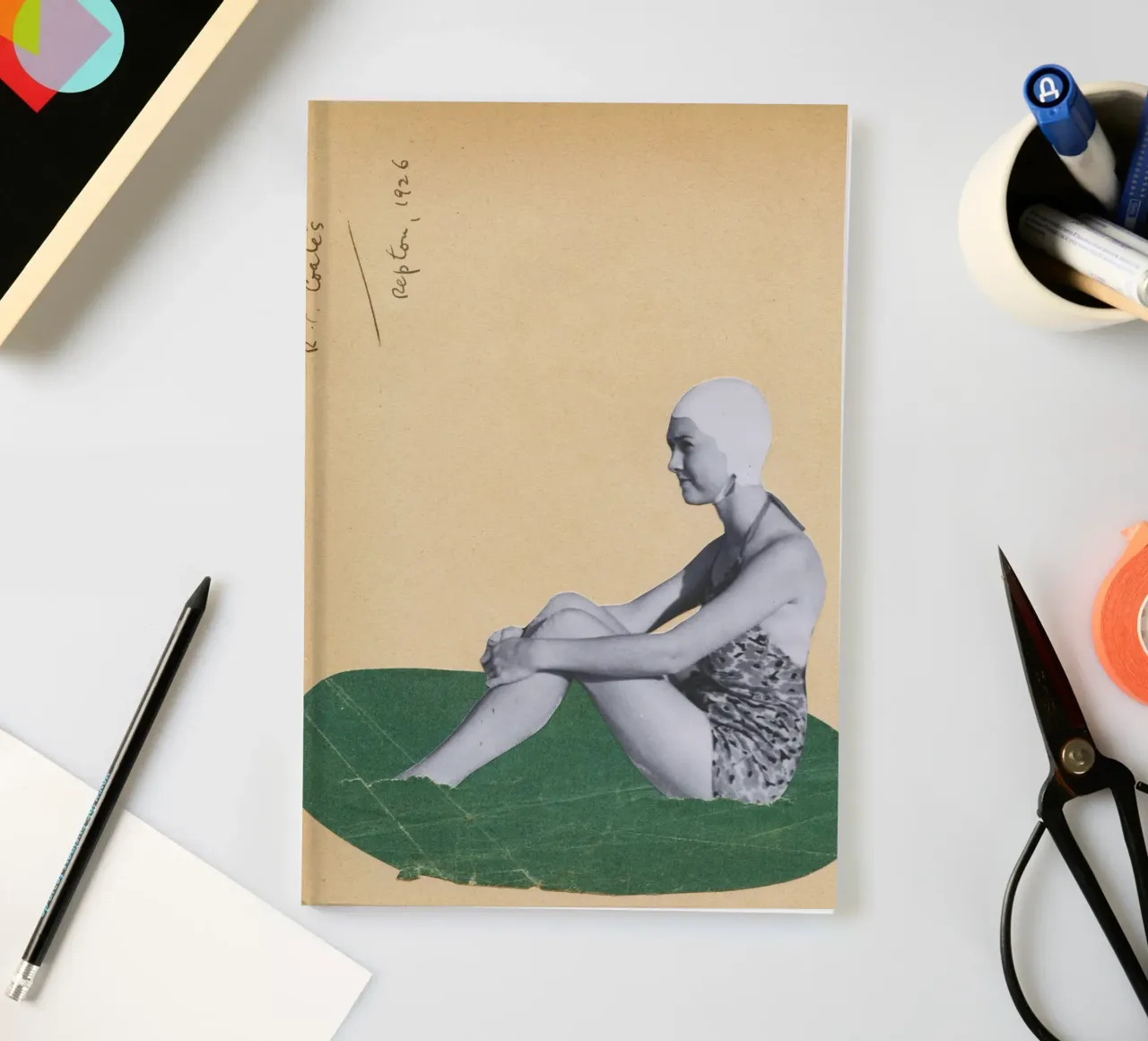 Beach Puddle notebook by Cassia Beck Collage