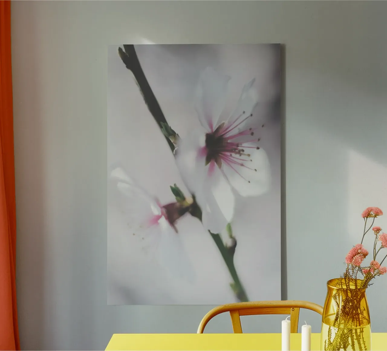 Whispers of Spring canvas with Floater frame by PhotoVibe Decor