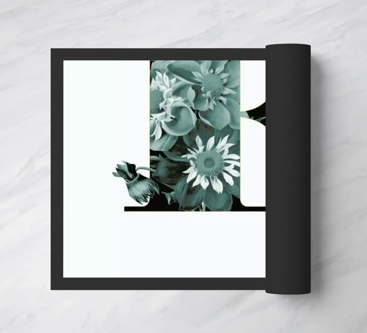 Flower Alphabet - E Fußmatte von Froilein Juno