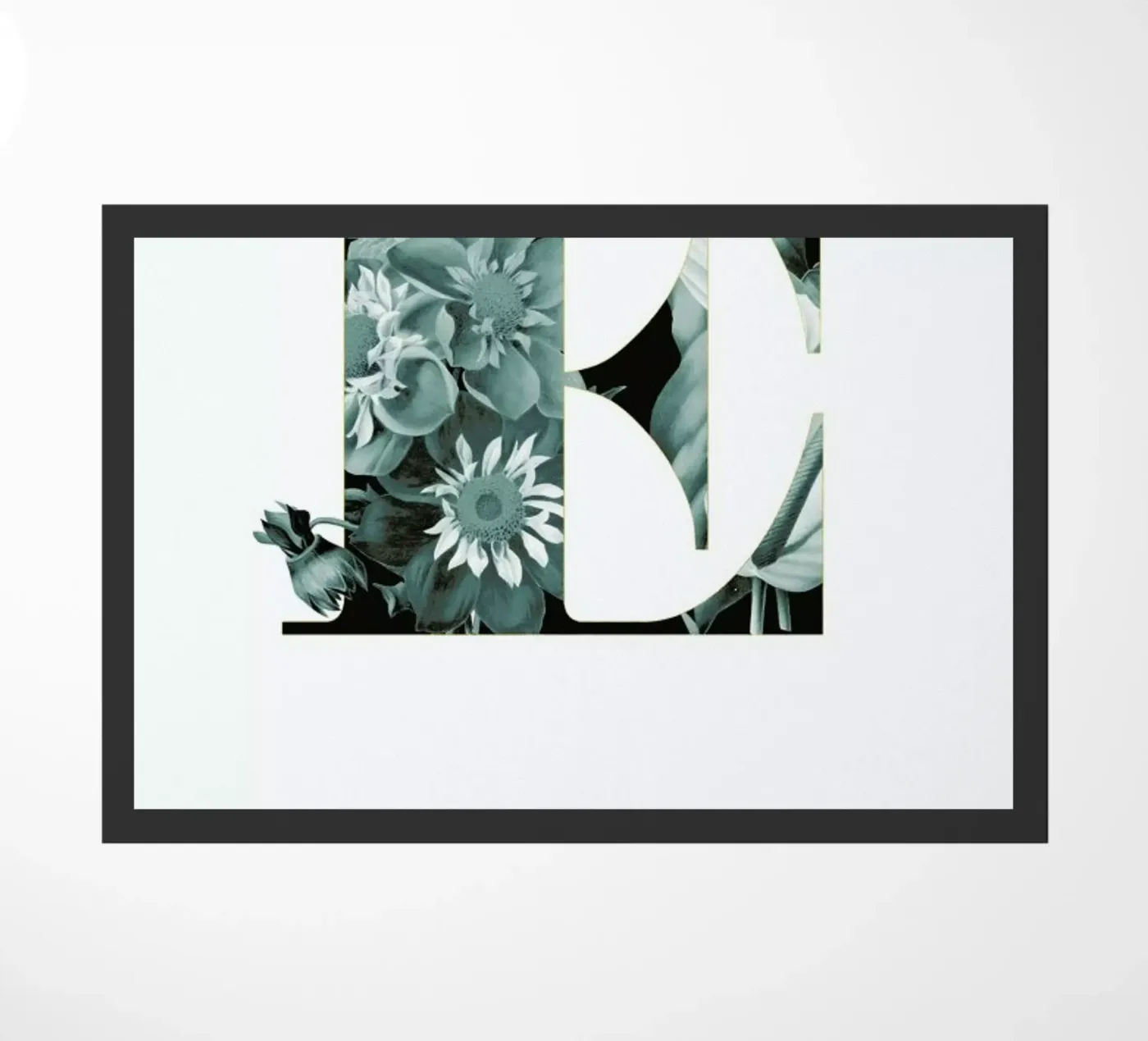 Flower Alphabet - E Fußmatte von Froilein Juno