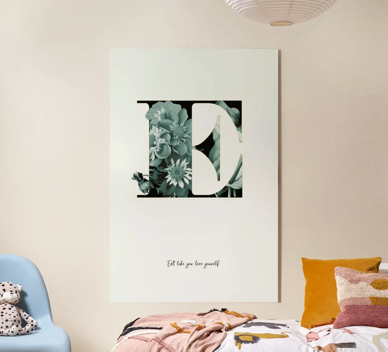 Flower Alphabet - E plexiglass da Froilein Juno