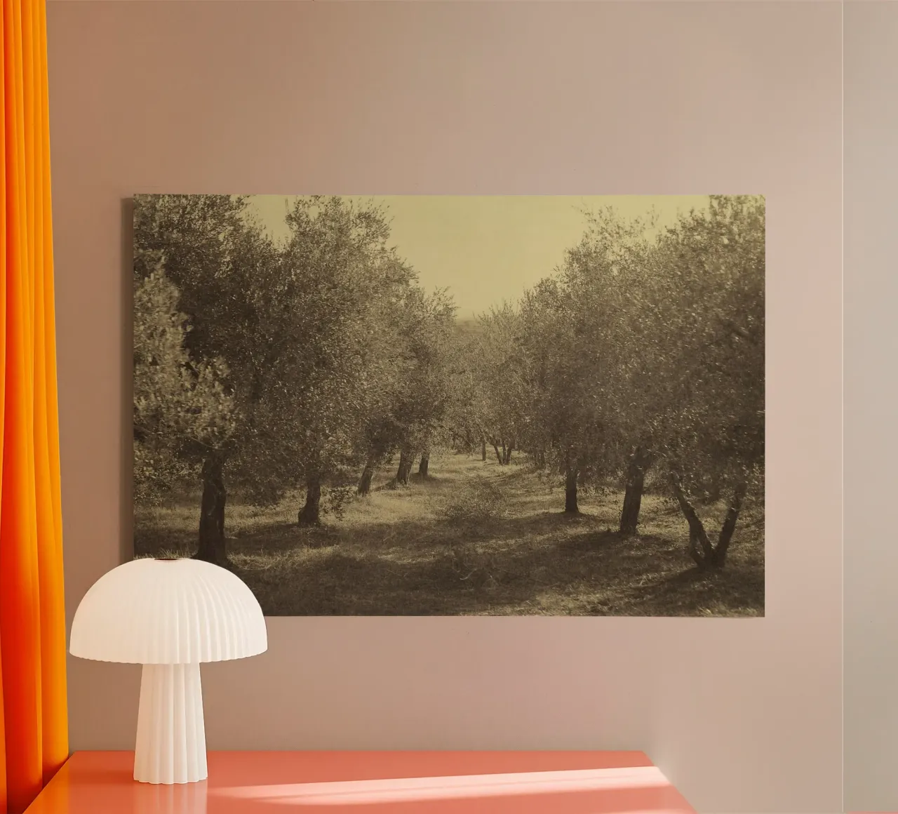 Autunno in Toscana tela con Cornice a cassetta da PhotoVibe Decor