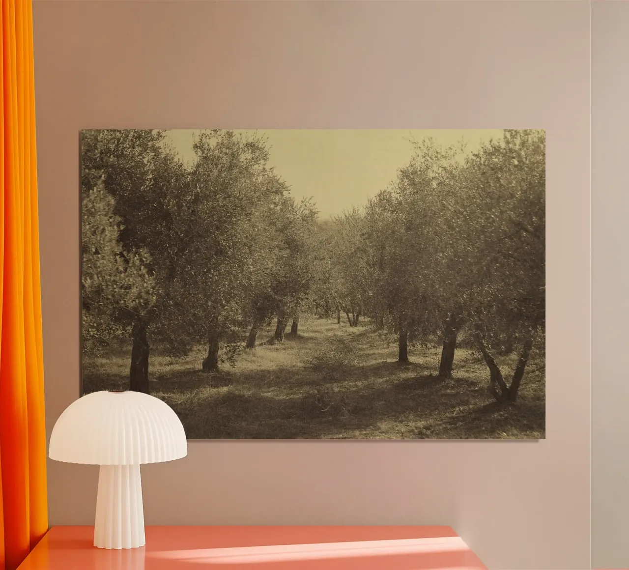 Autunno in Toscana poster con telaio in legno da PhotoVibe Decor