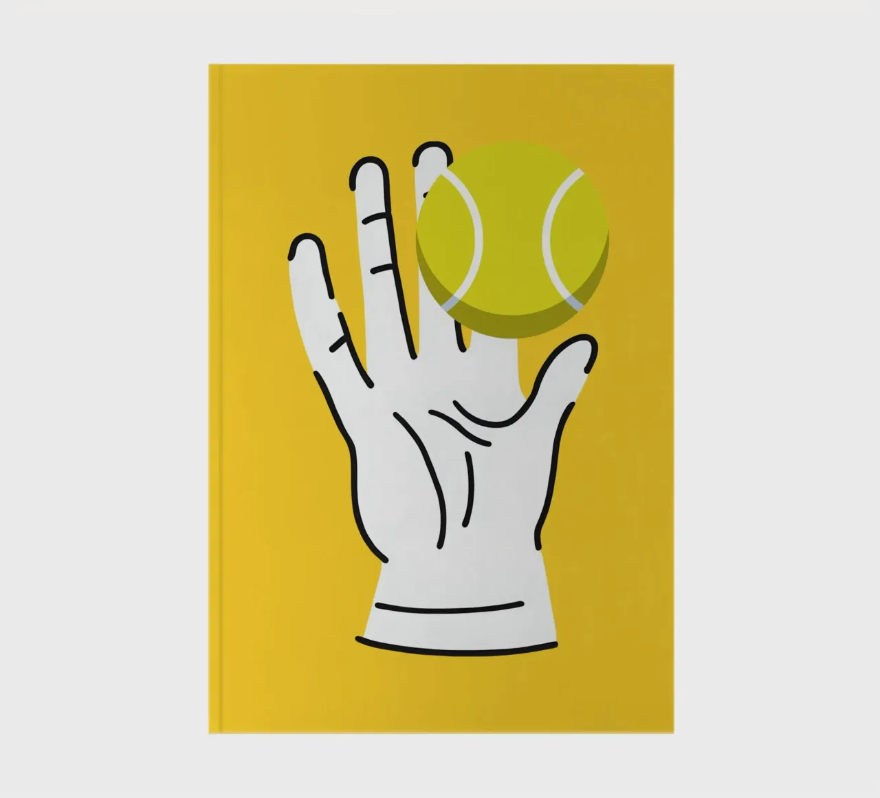 hand and the ball notebook by ramosashop