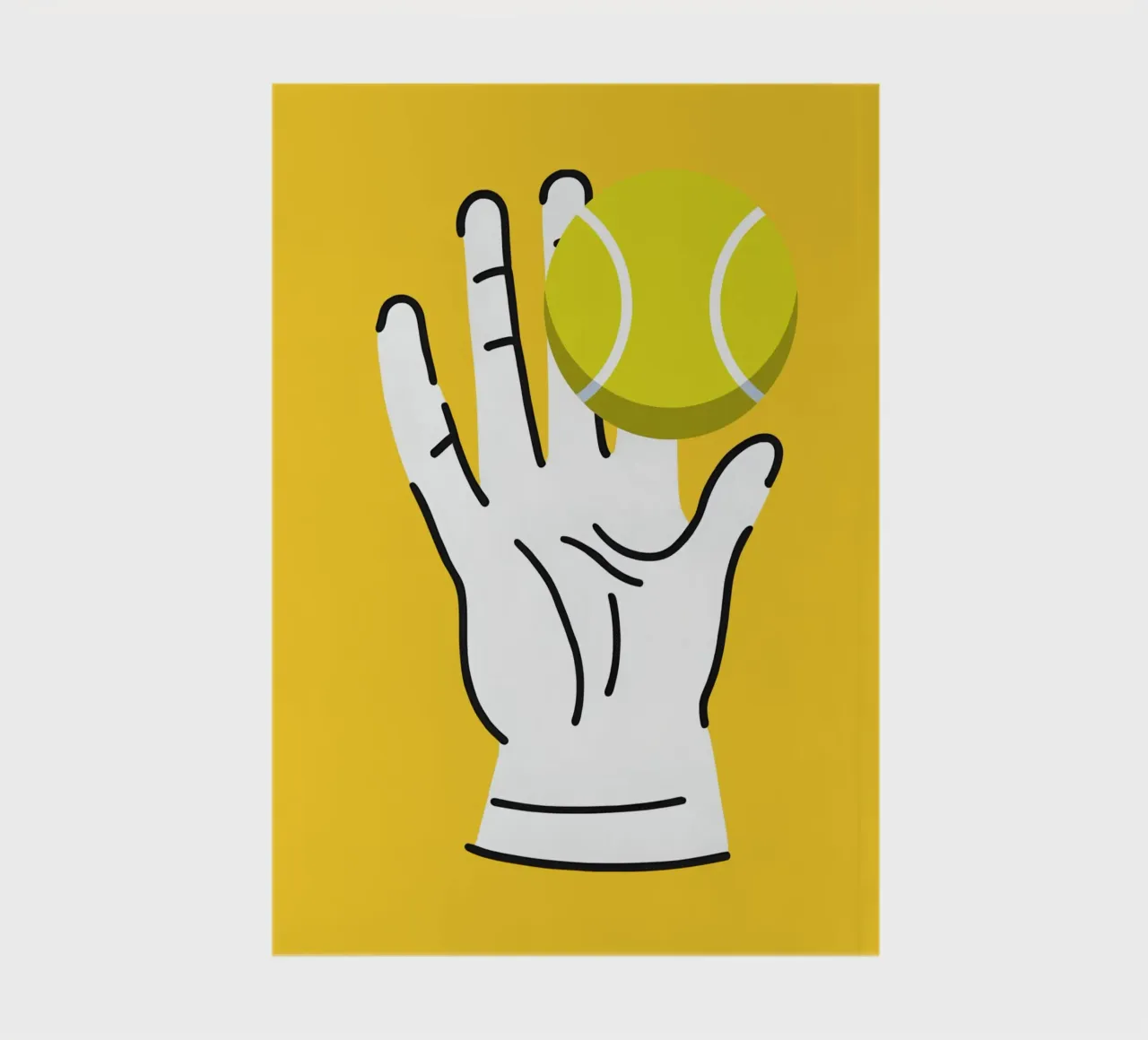 hand and the ball notebook by ramosashop