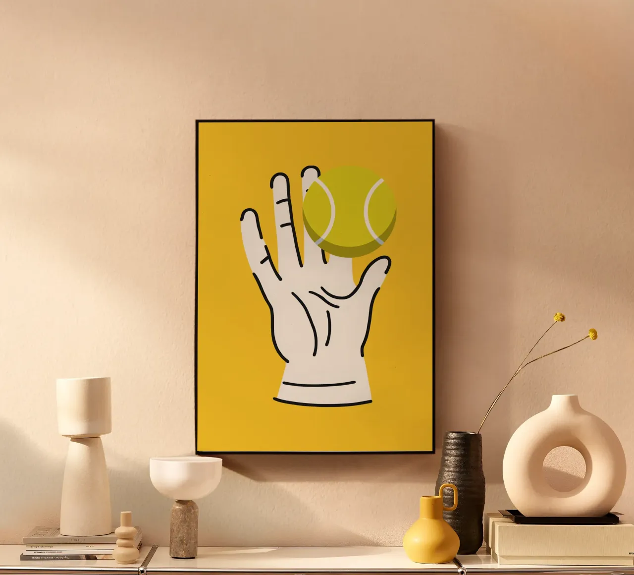 hand and the ball acryl van ramosashop
