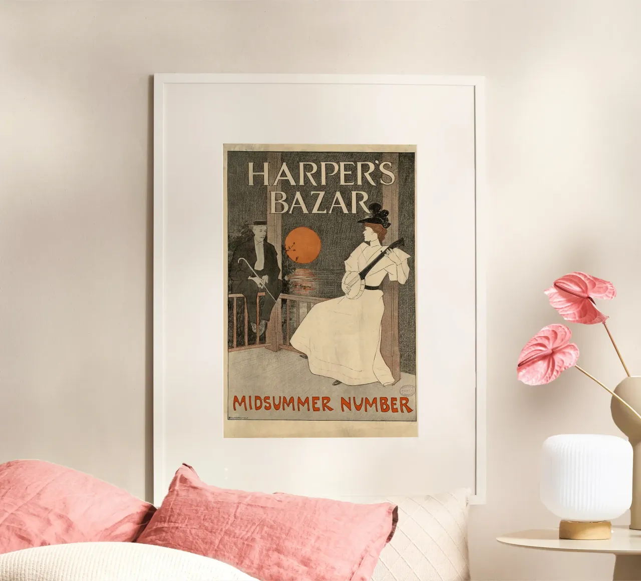 Poster d'epoca, copertina di rivista d'epoca, Harper's carta hahnemühle da Vintage Gems