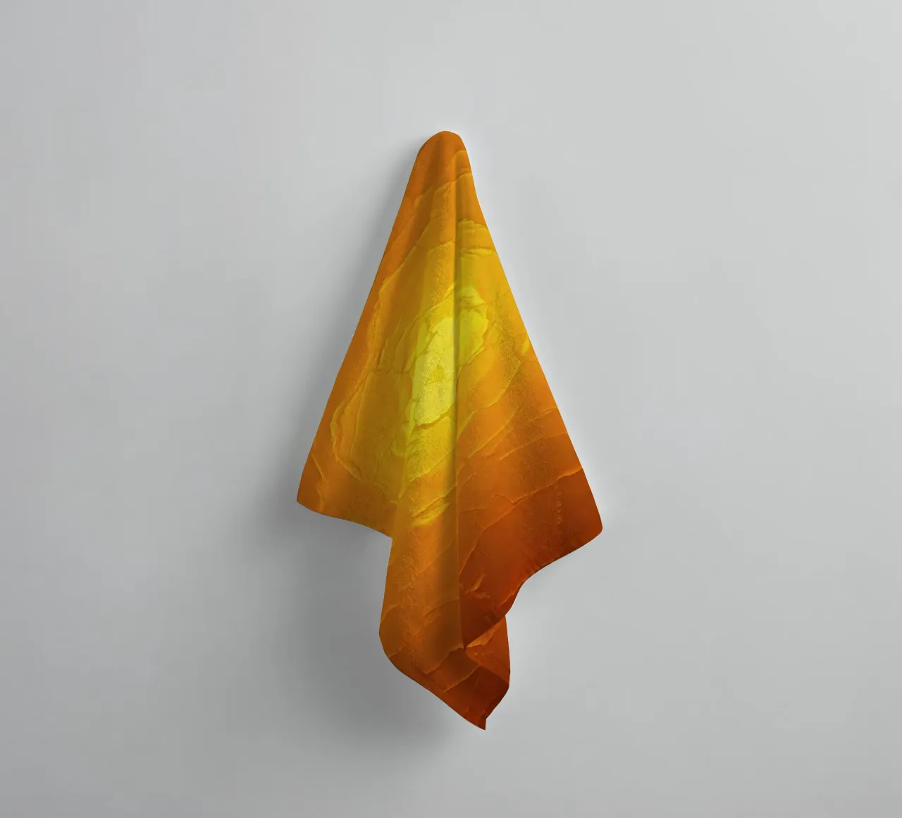 Abstract pattern resembling a warm sun with layered textures towel by DesignDoodle
