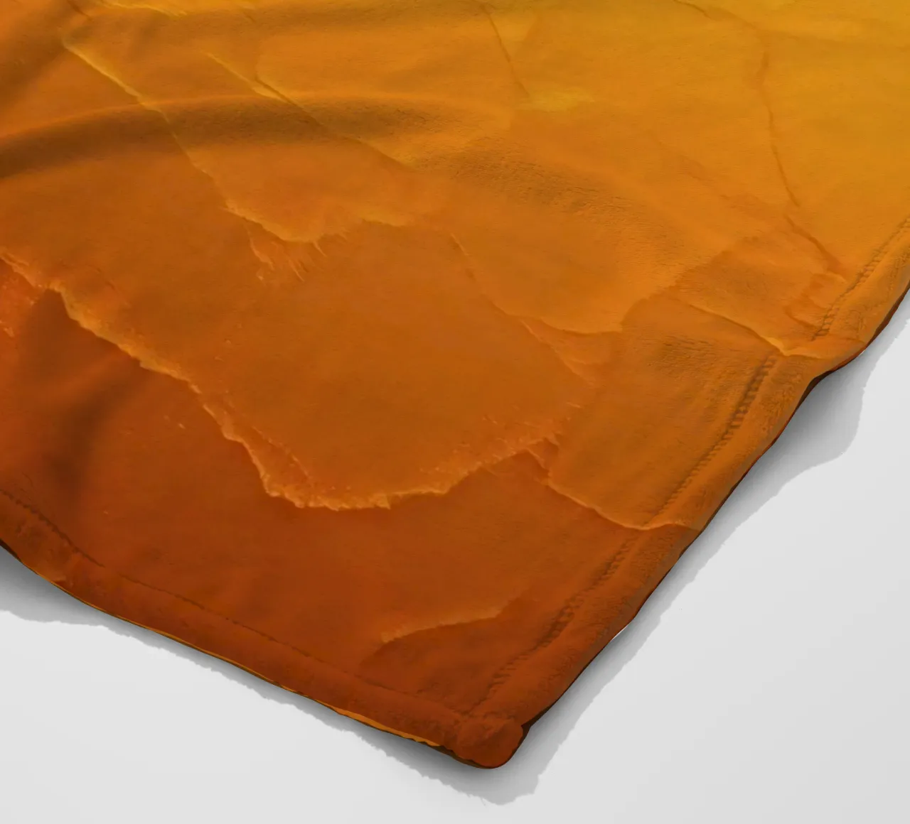 Abstract pattern resembling a warm sun with layered textures fleece blanket by DesignDoodle