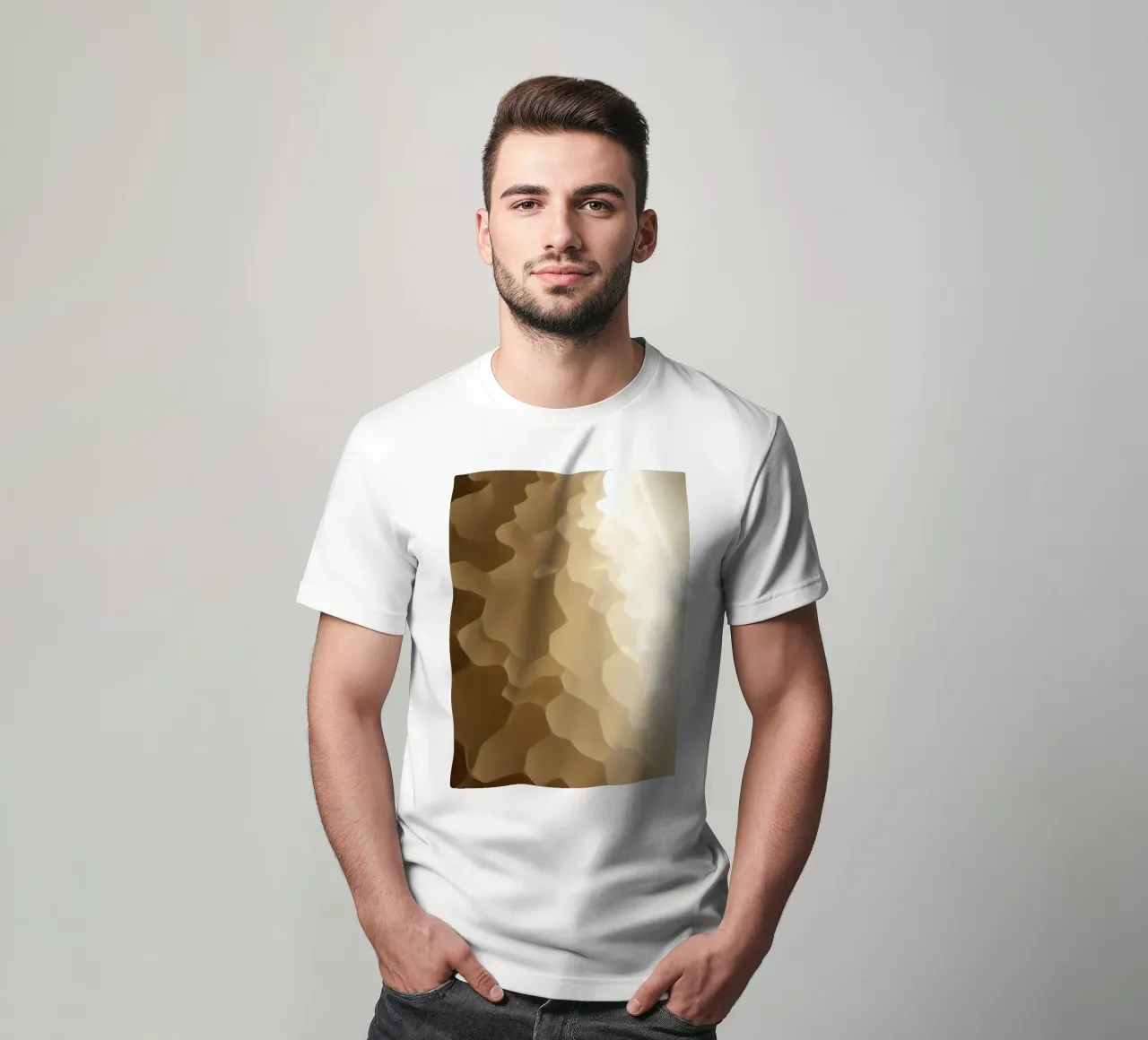 Honeycomb structure illuminated by soft light t-shirt by DesignDoodle