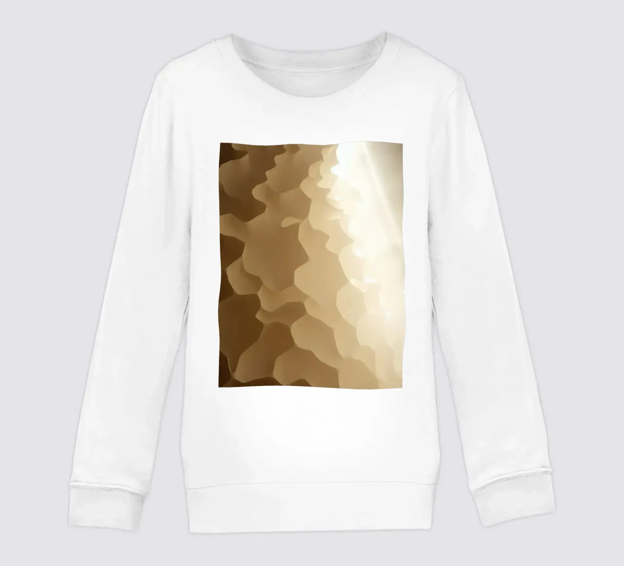 Structure en nid d'abeille éclairée par une lumière douce sweat enfant de DesignDoodle