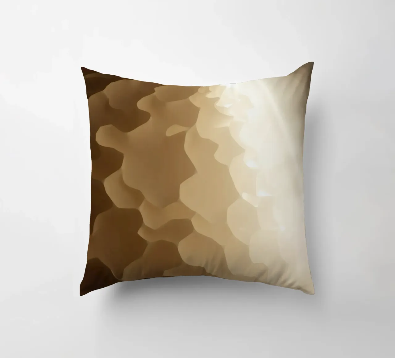Honeycomb structure illuminated by soft light decorative cushion by DesignDoodle