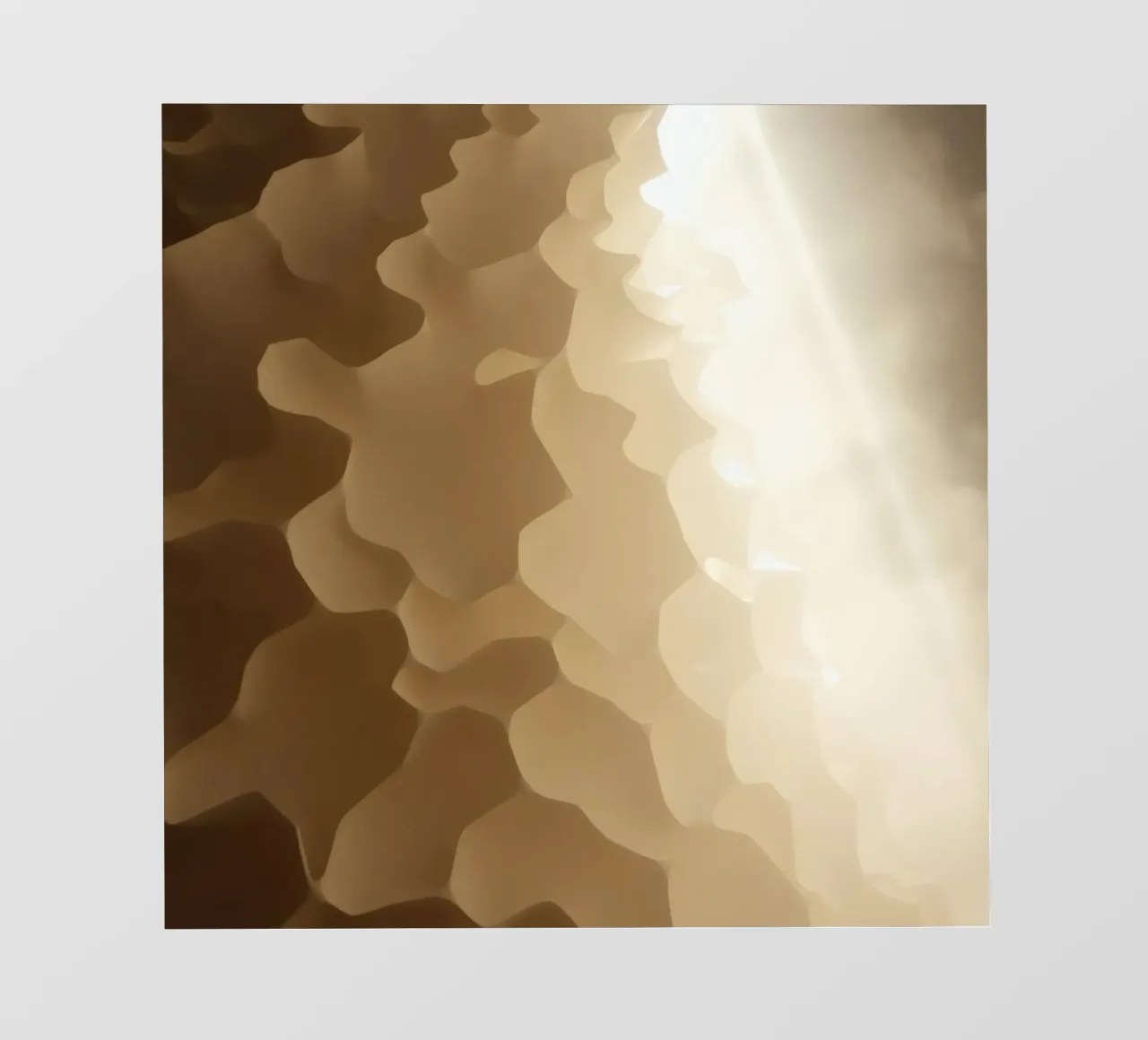 Honeycomb structure illuminated by soft light photo wallpaper by DesignDoodle