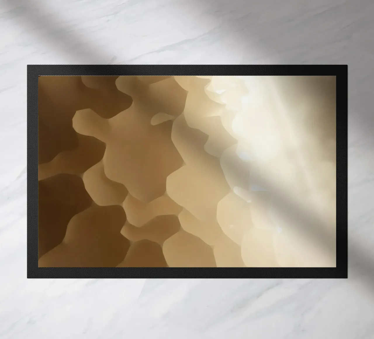 Honeycomb structure illuminated by soft light doormat by DesignDoodle