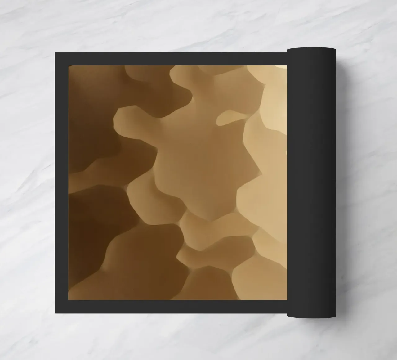 Honeycomb structure illuminated by soft light doormat by DesignDoodle