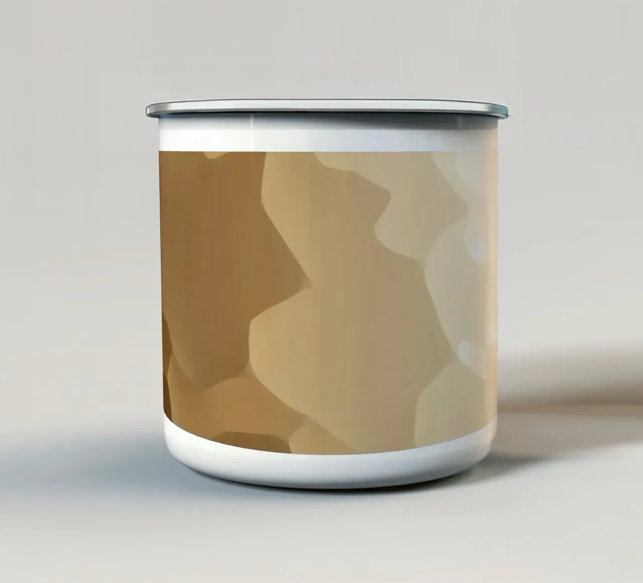 Structure en nid d'abeille éclairée par une lumière douce mug en émail de DesignDoodle