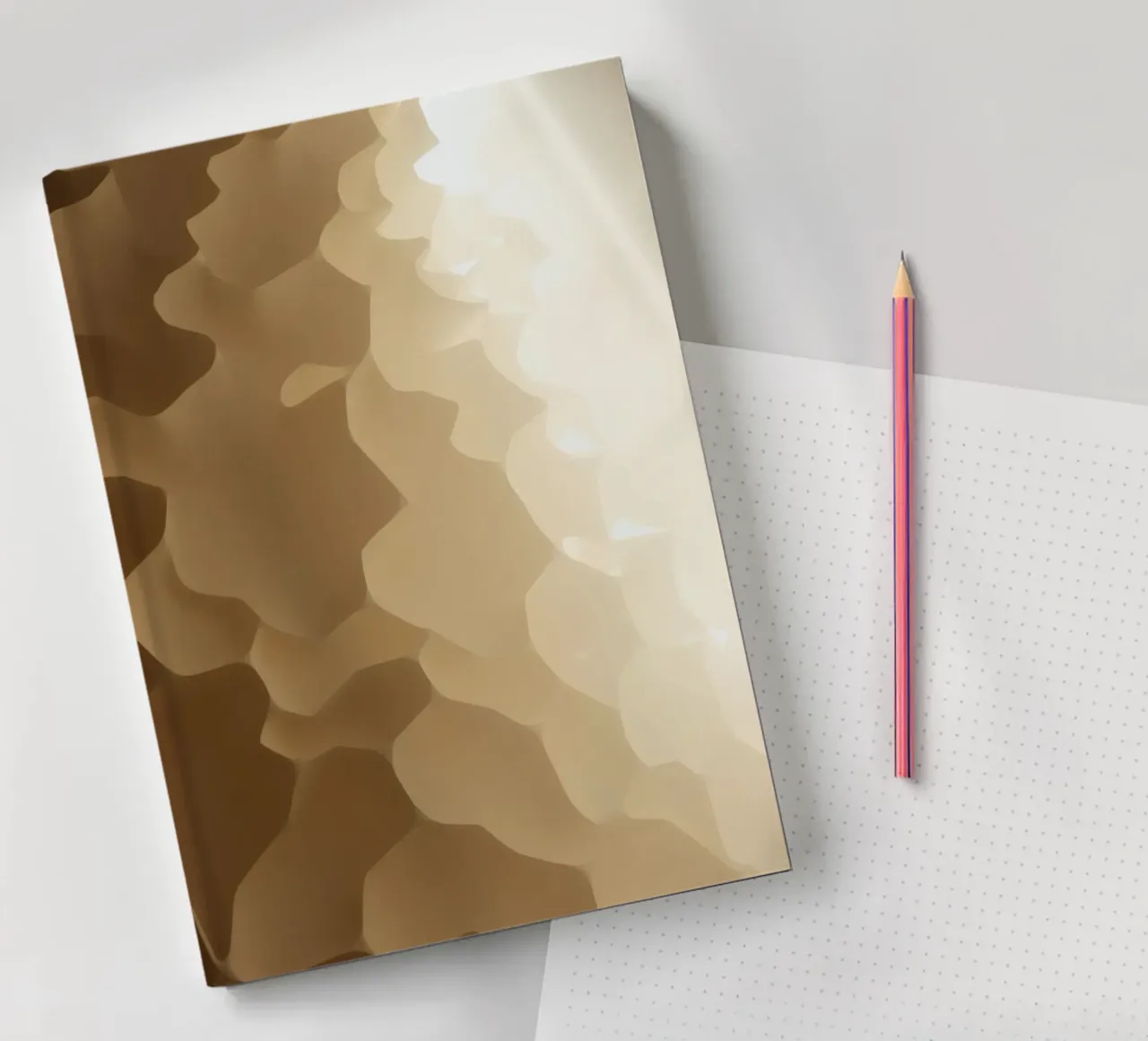 Honeycomb structure illuminated by soft light notebook by DesignDoodle