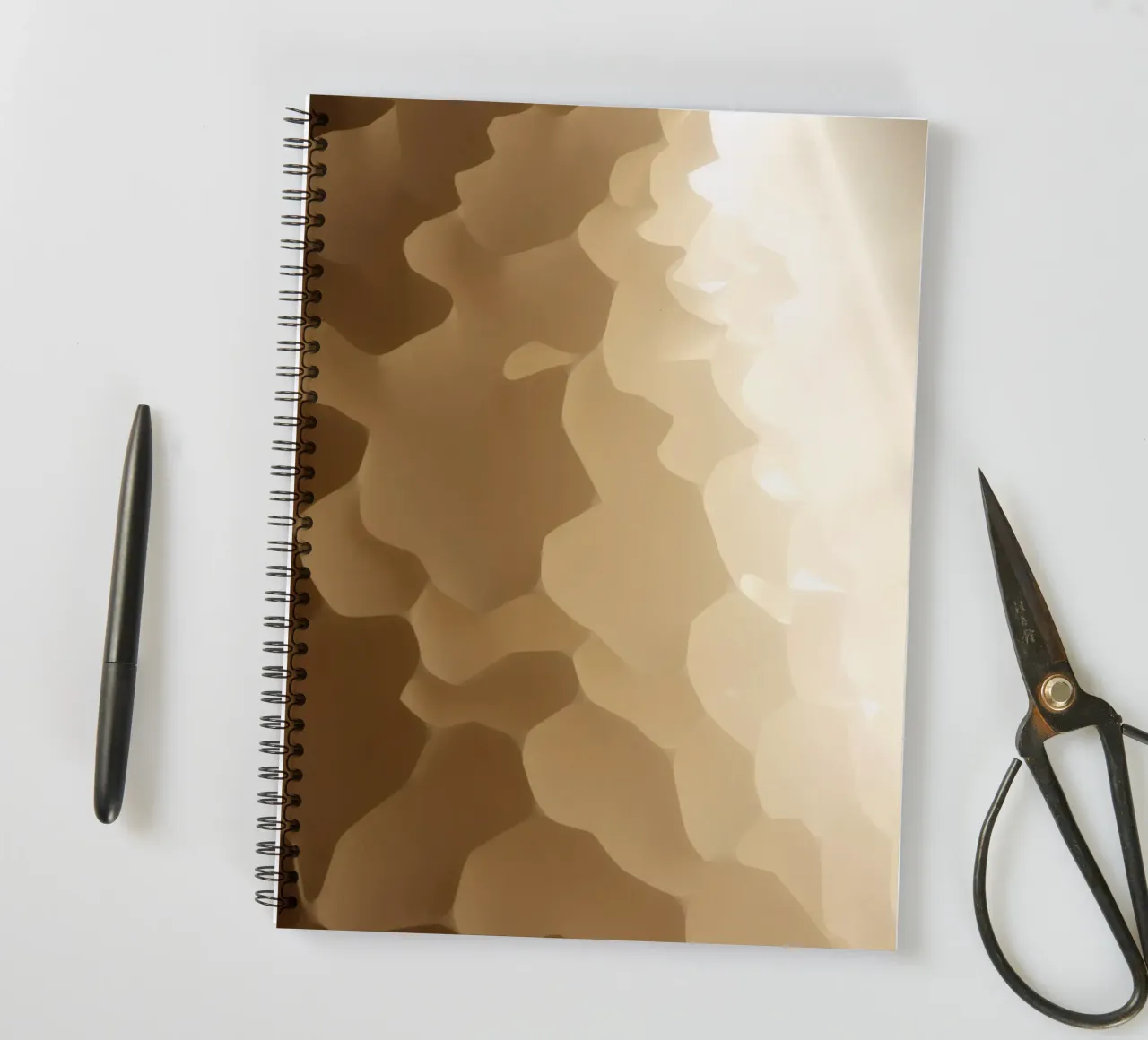 Honeycomb structure illuminated by soft light spiral notebook by DesignDoodle
