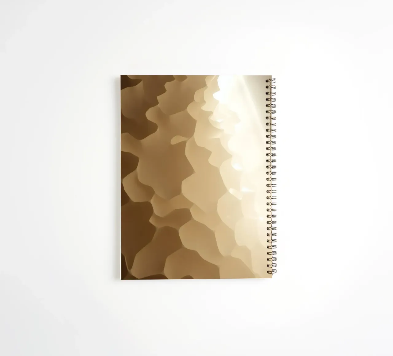Honeycomb structure illuminated by soft light spiral notebook by DesignDoodle