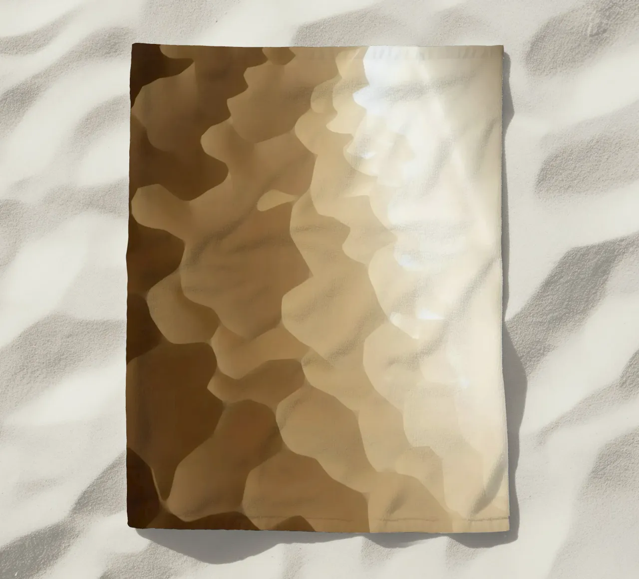 Honeycomb structure illuminated by soft light beach towel by DesignDoodle