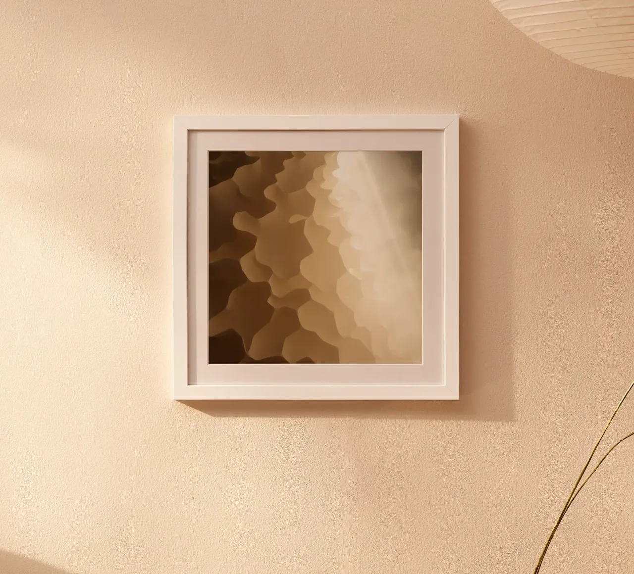 Honeycomb structure illuminated by soft light hahnemühle by DesignDoodle