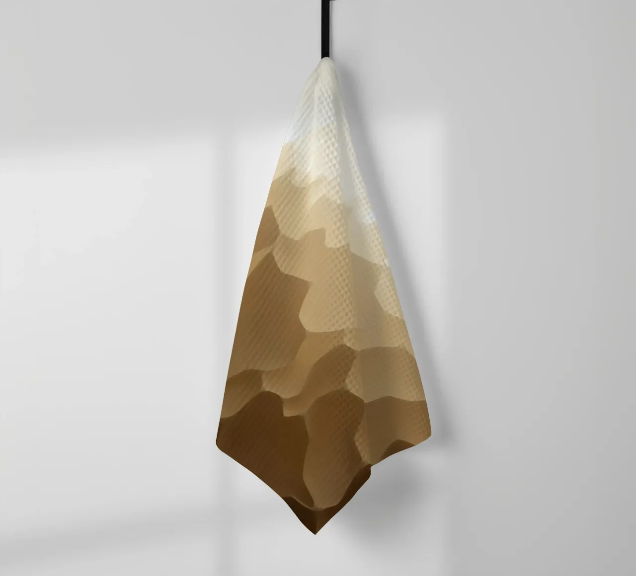 Structure en nid d'abeille éclairée par une lumière douce torchon de DesignDoodle