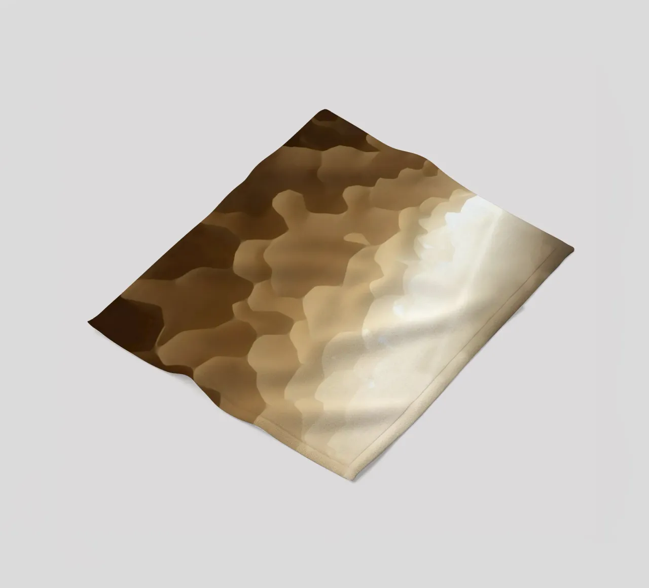 Honeycomb structure illuminated by soft light fleece blanket by DesignDoodle
