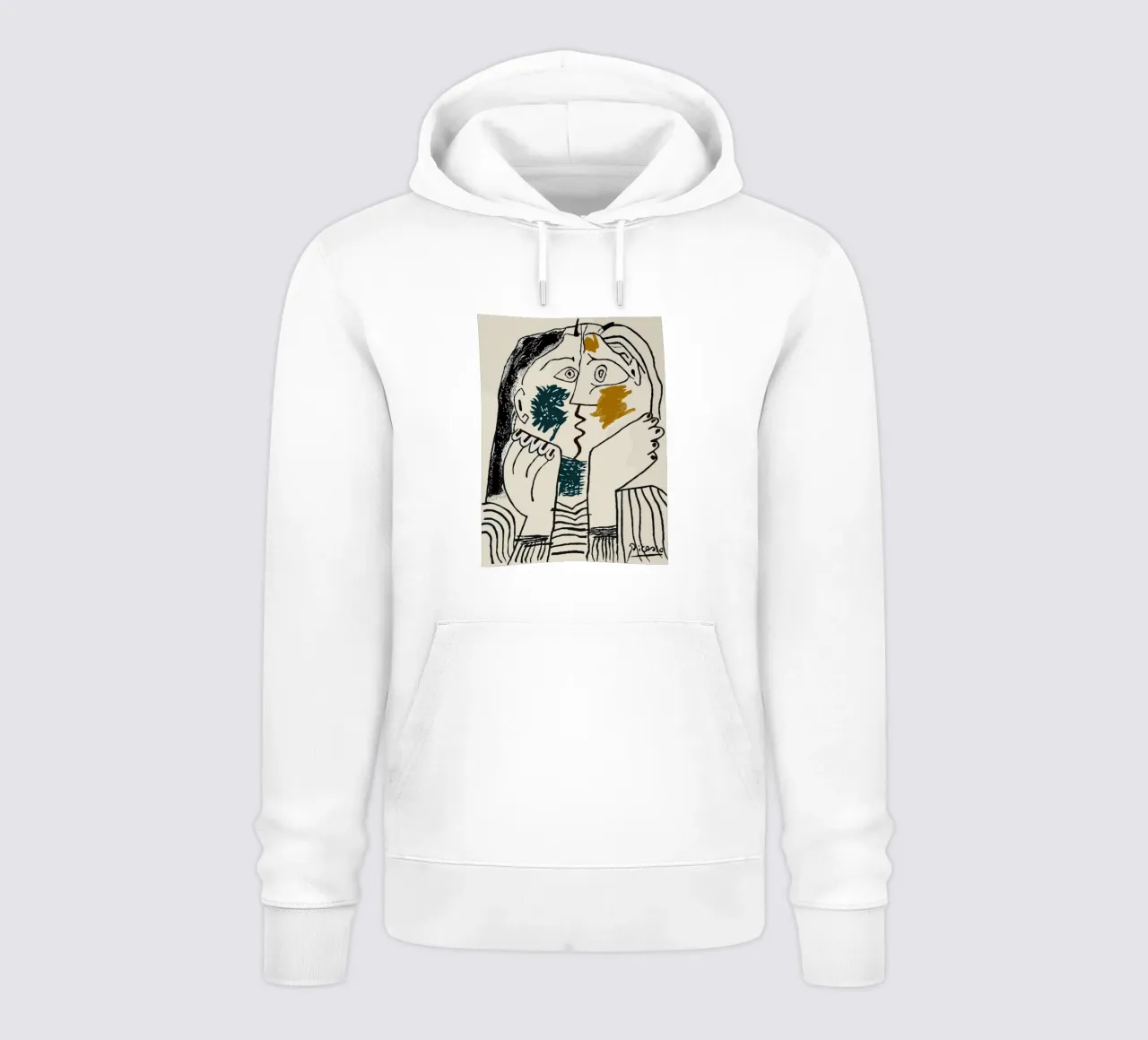 Due in uno - Il mondo delle idee cubiste felpa con cappuccio da Kunst und Kontrast