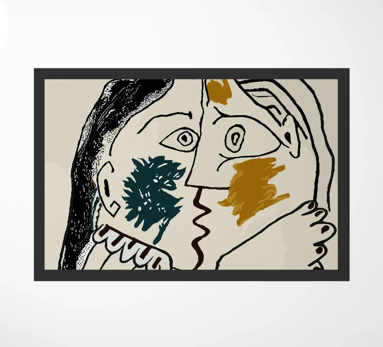 Due in uno - Il mondo delle idee cubiste zerbino da Kunst und Kontrast