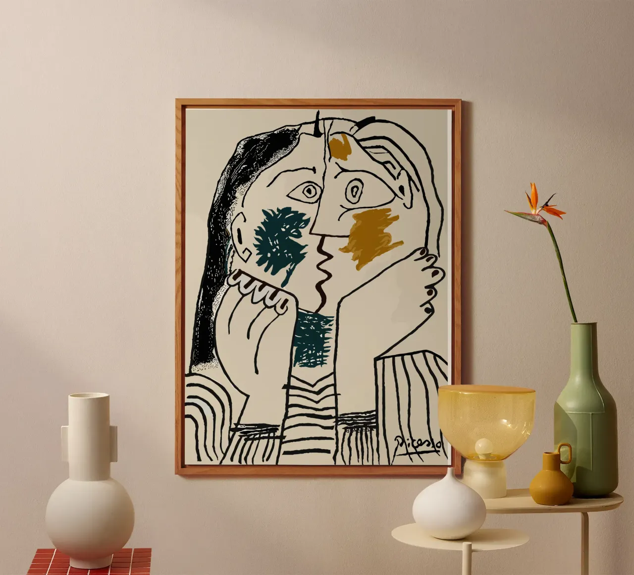 Due in uno - Il mondo delle idee cubiste alluminio dibond da Kunst und Kontrast