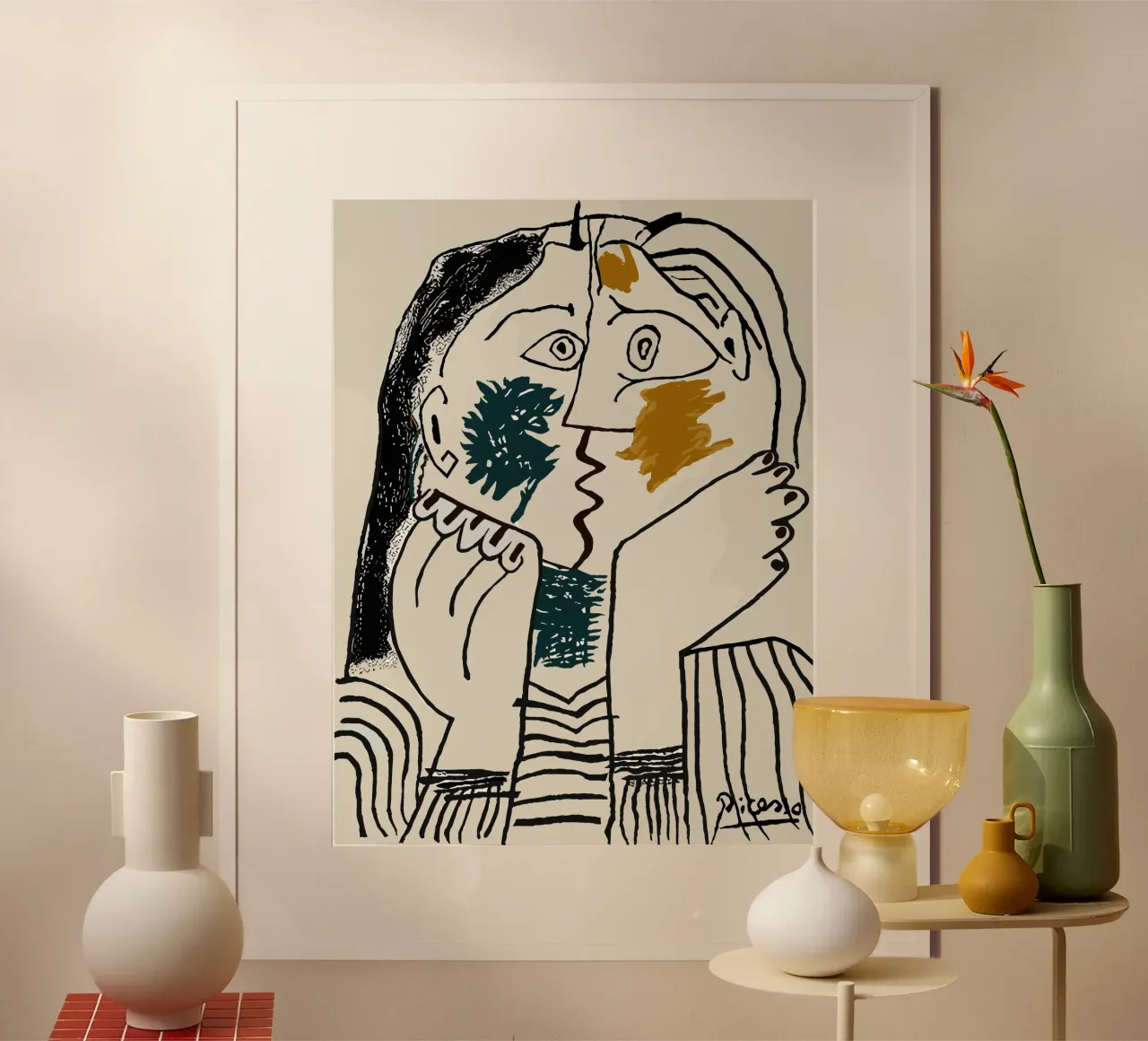 Due in uno - Il mondo delle idee cubiste carta hahnemühle da Kunst und Kontrast