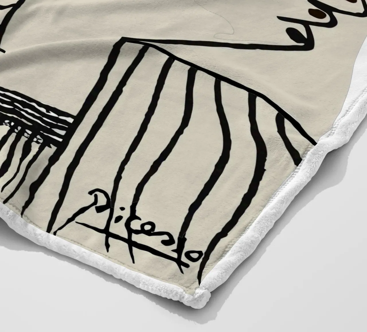 Two in One - Cubist world of ideas fleece blanket by Kunst und Kontrast