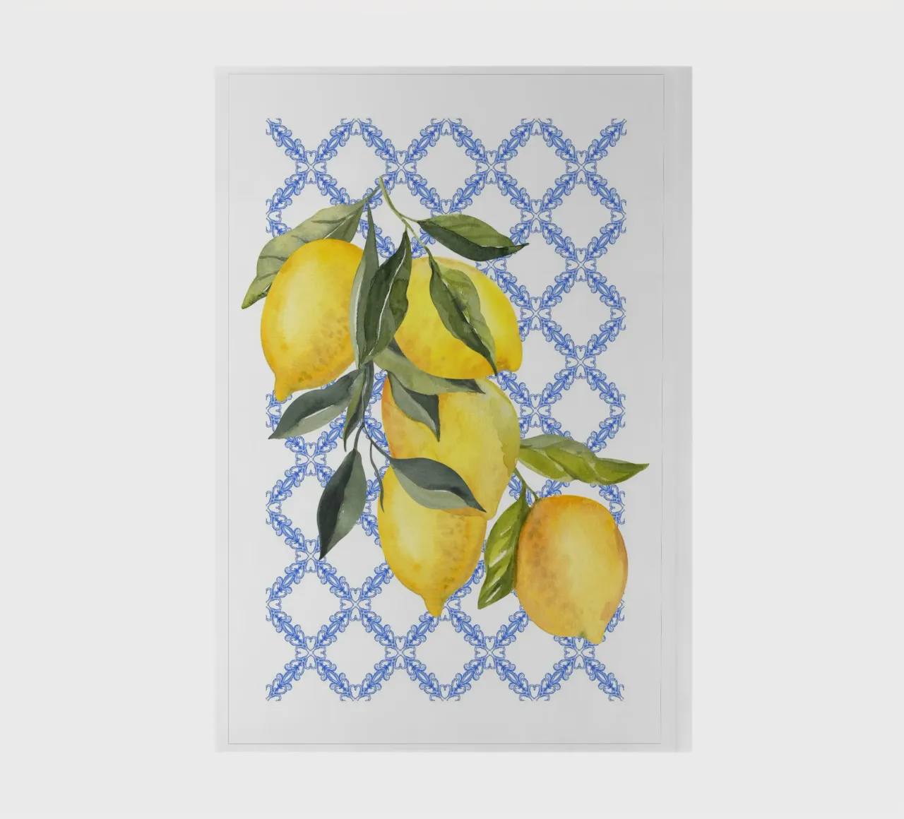 Italian art, Italian theme, La Dolce Vita, lemon poster notebook by Bella Studio