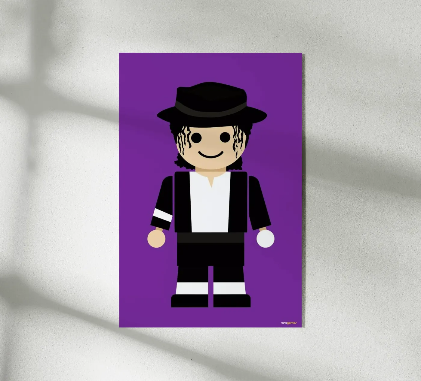 Michael Jackson Toy acryl van Rafa Gomes