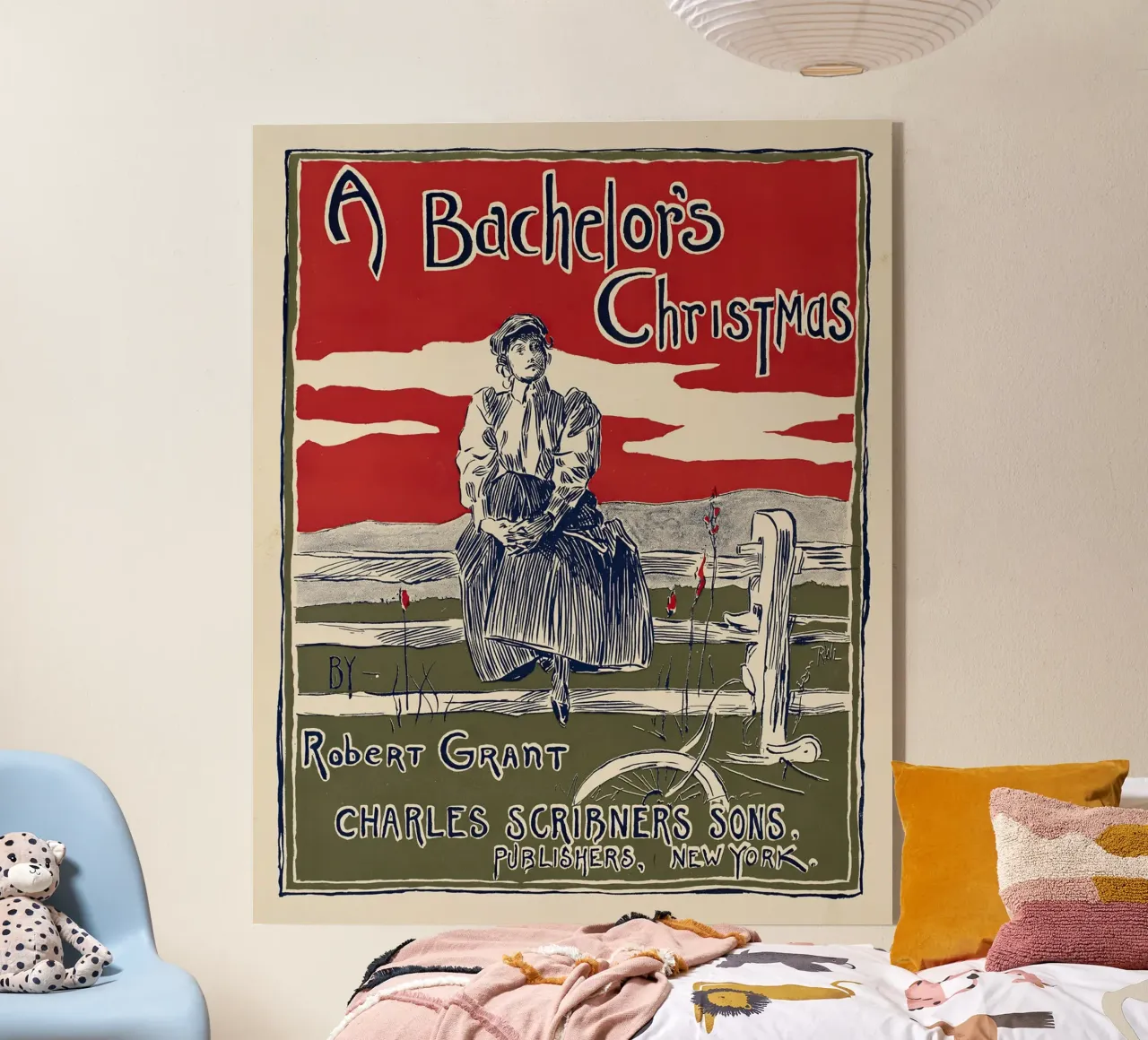 Poster d'epoca, Un Natale da scapolo plexiglass da Vintage Gems