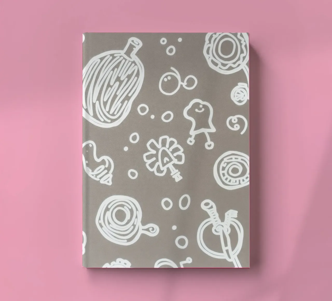 Fun doodle patterns featuring playful sketches of everyday notebook by DesignDoodle
