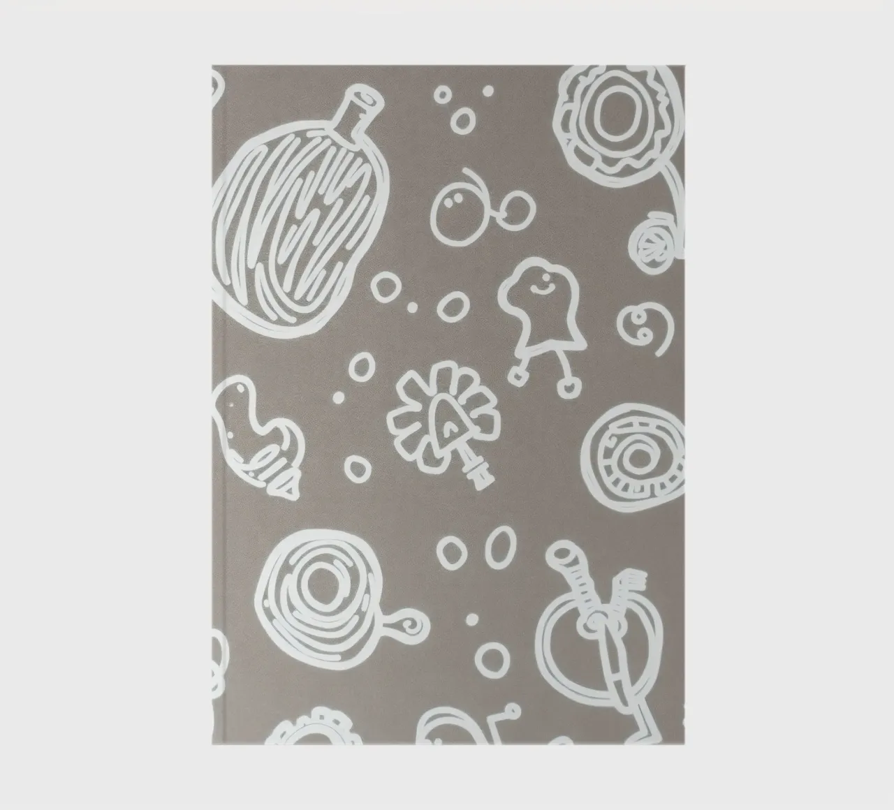 Fun doodle patterns featuring playful sketches of everyday notebook by DesignDoodle