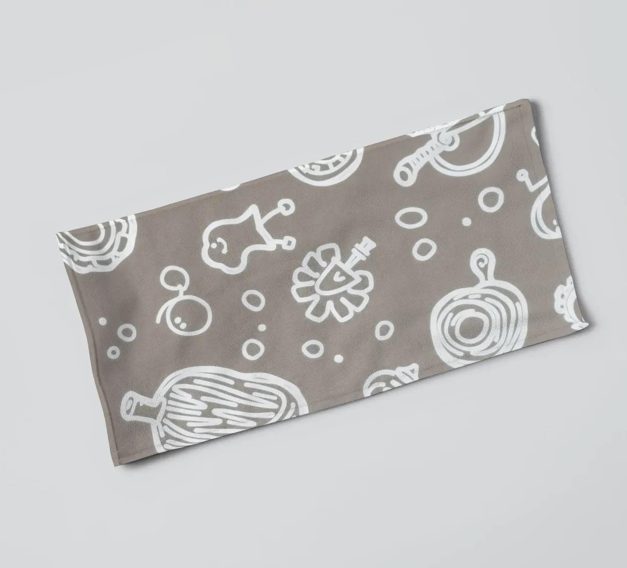 Fun doodle patterns featuring playful sketches of everyday towel by DesignDoodle