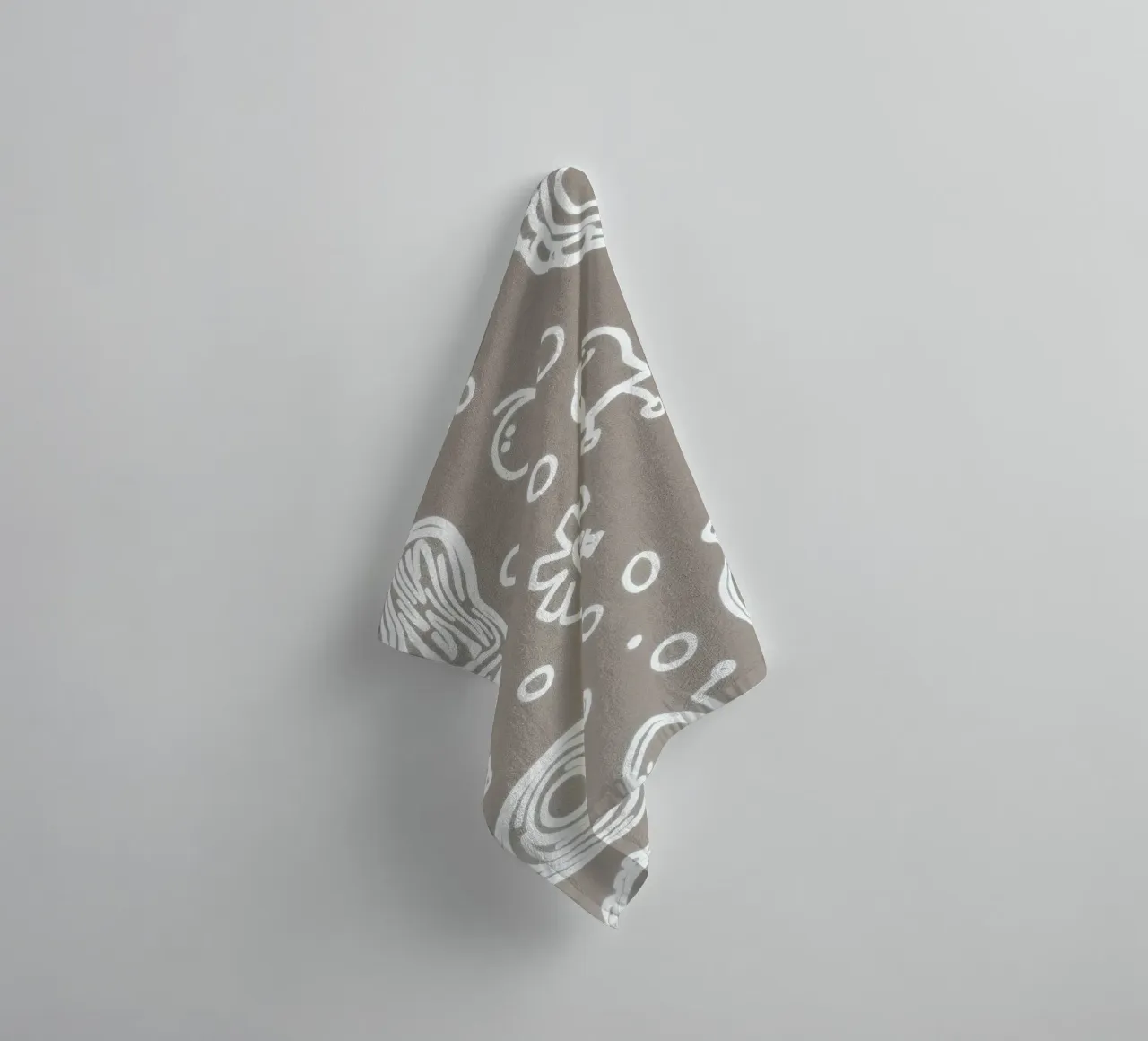 Fun doodle patterns featuring playful sketches of everyday towel by DesignDoodle