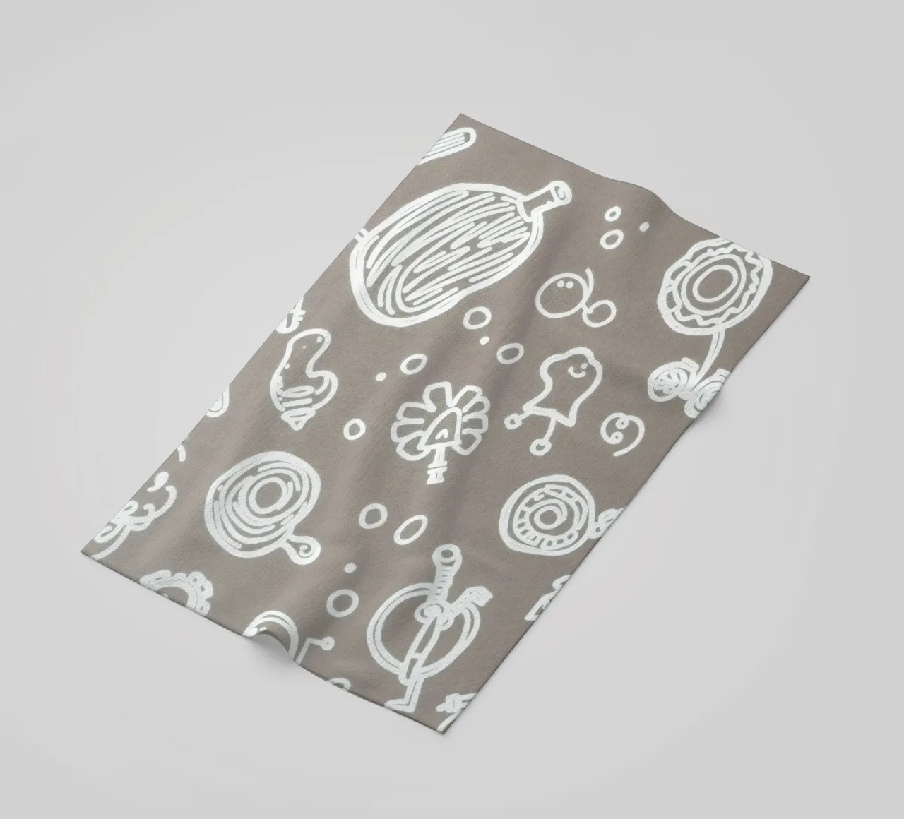 Fun doodle patterns featuring playful sketches of everyday beach towel by DesignDoodle