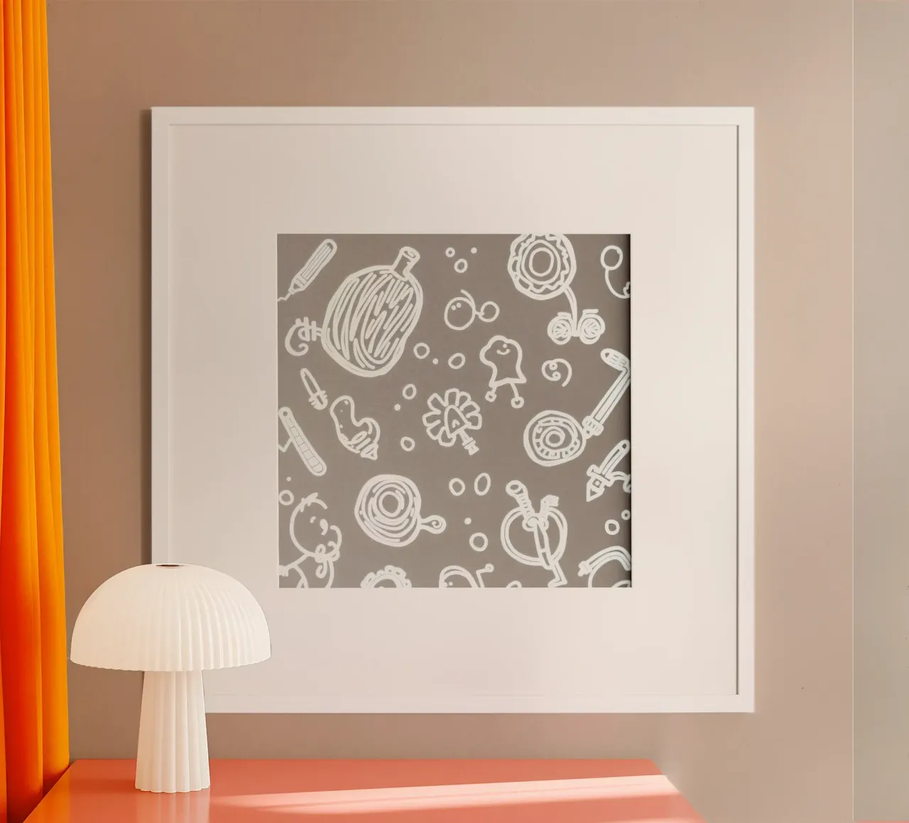 Fun doodle patterns featuring playful sketches of everyday hahnemühle by DesignDoodle
