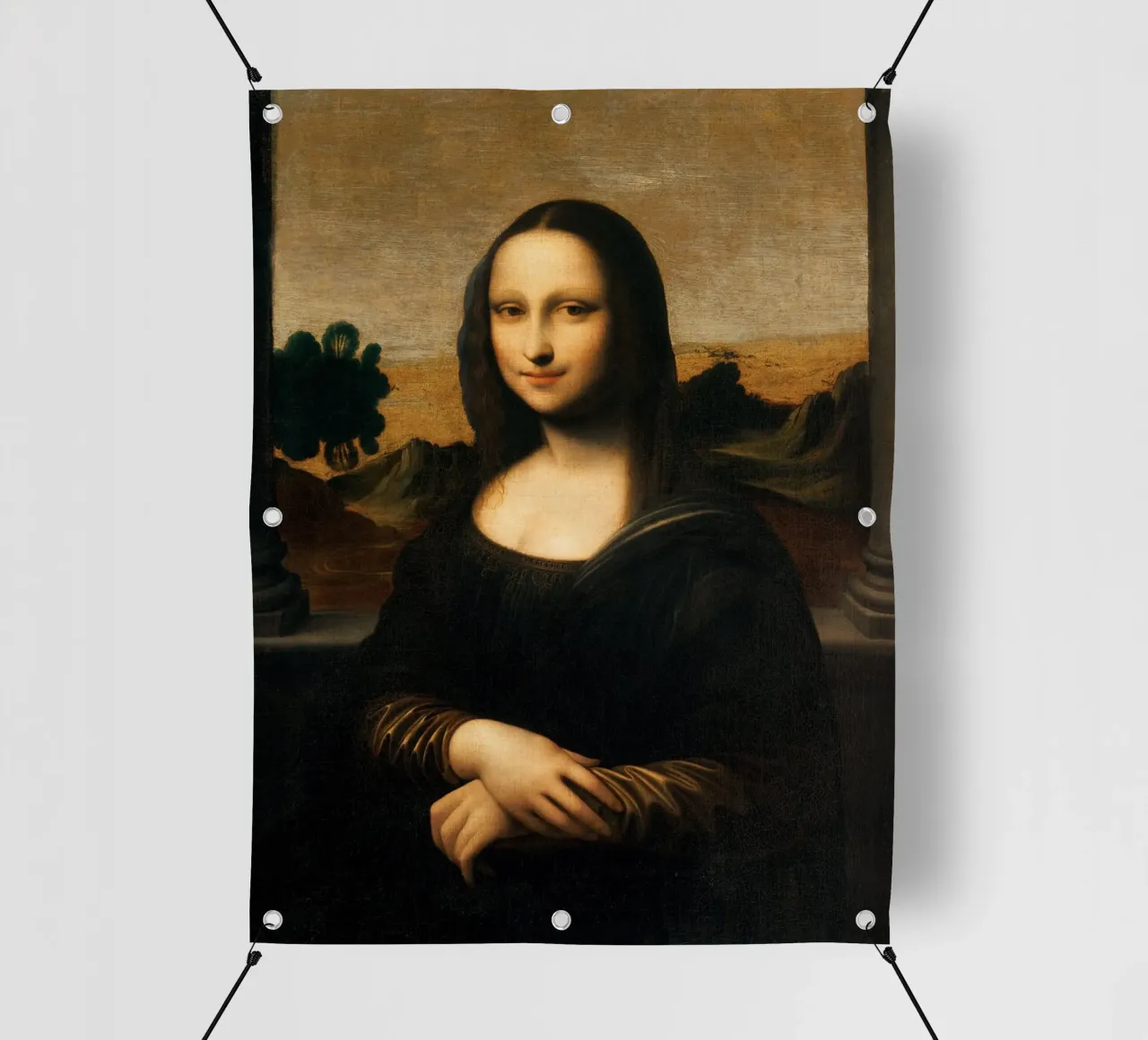 Leonardo Da Vinci - Monna Lisa di Isleworth telo in pvc da Timeless Artworks