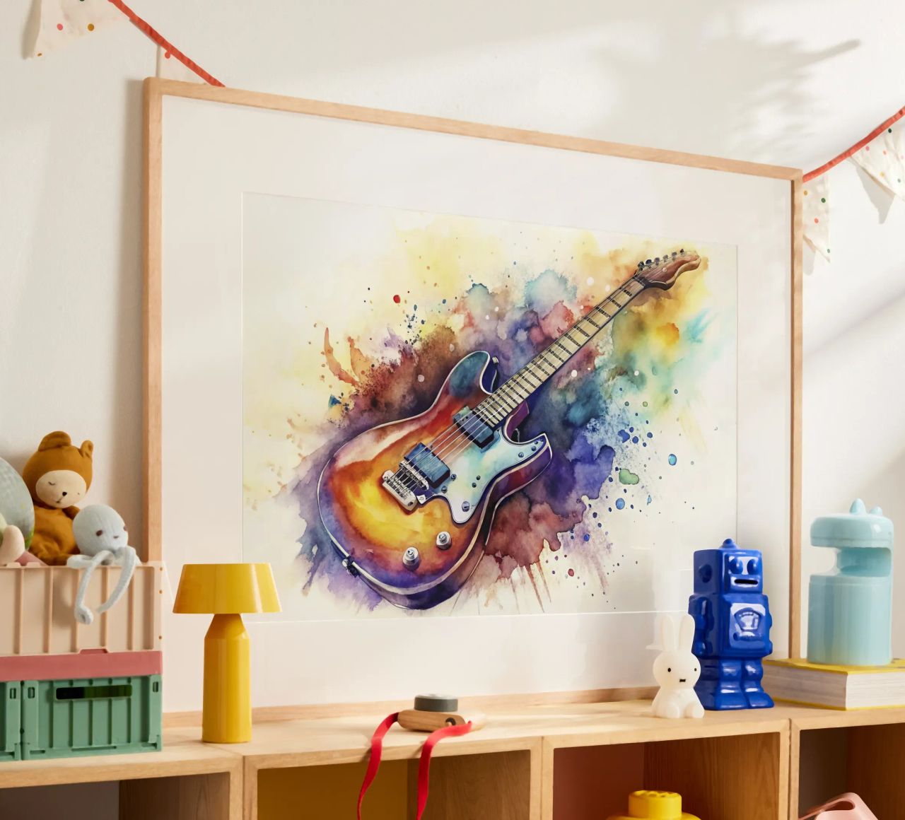 Electric guitar poster by ARTVI-SHOP