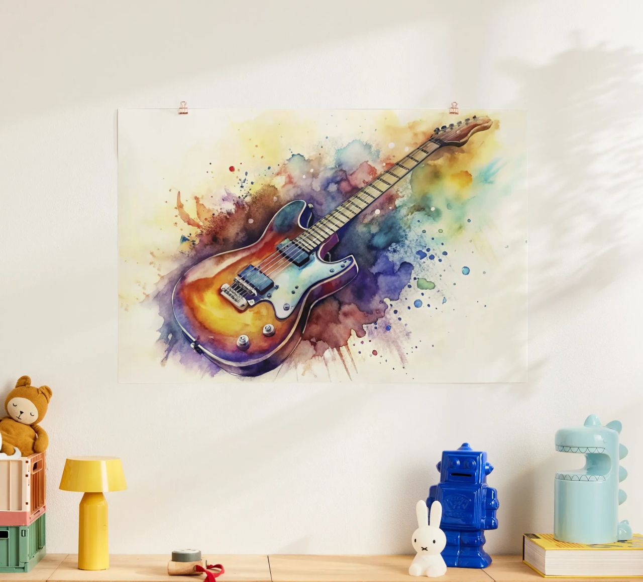 Electric guitar poster by ARTVI-SHOP