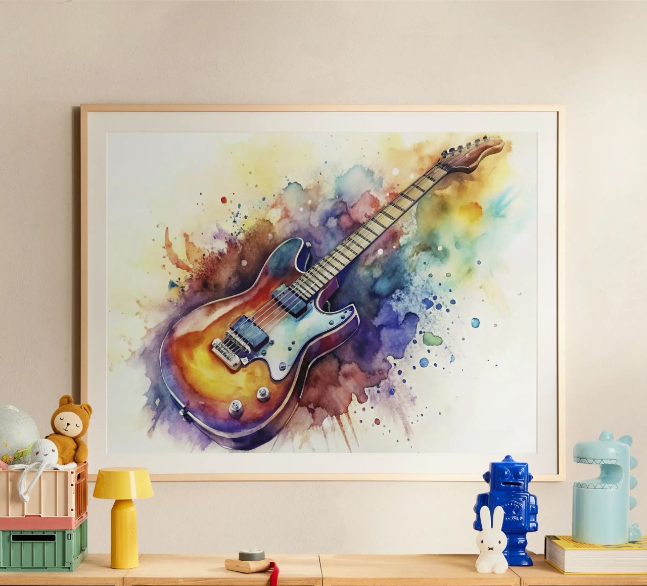 Electric guitar poster by ARTVI-SHOP