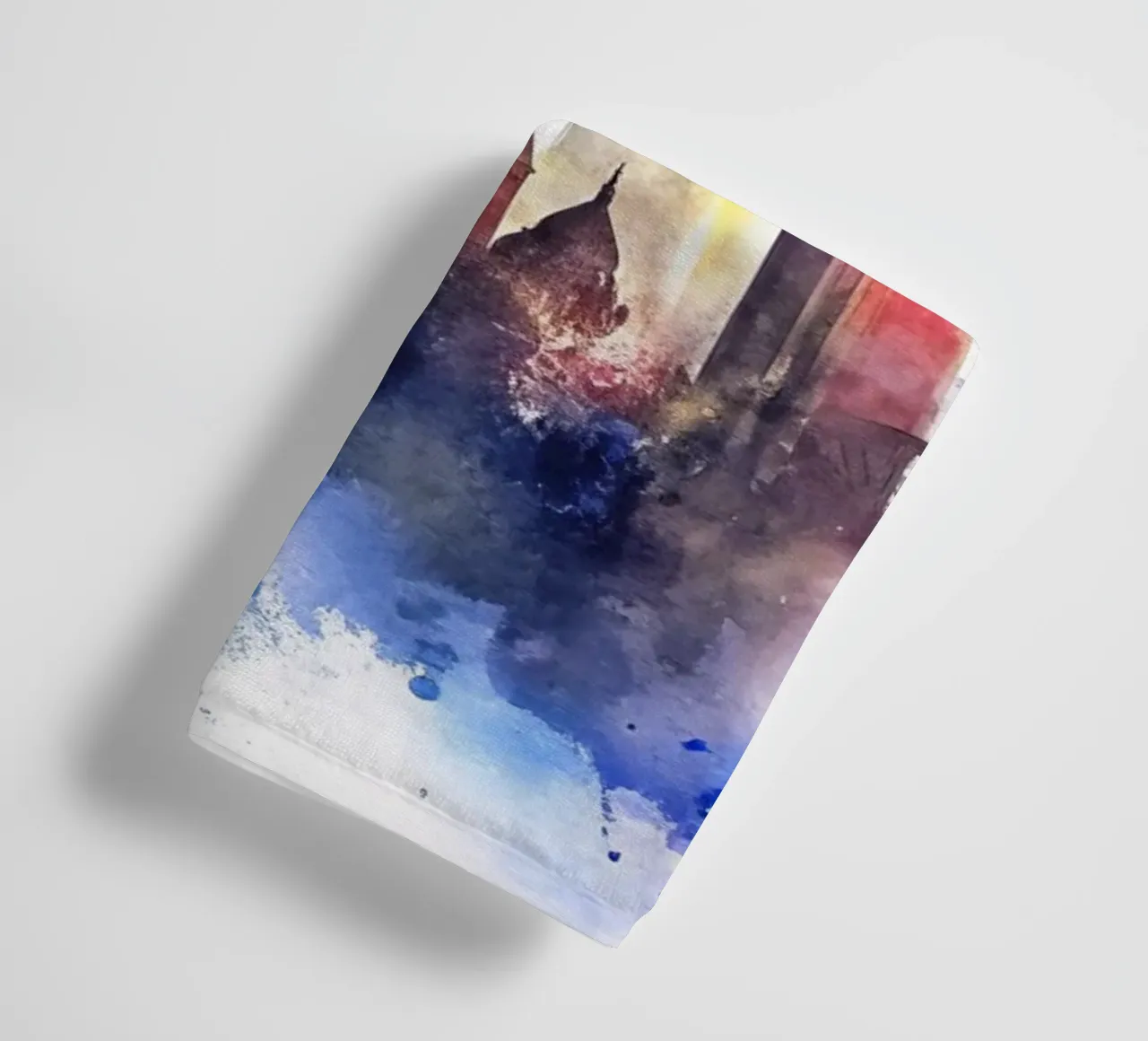 Lo skyline di Londra in acquerello asciugamano da bagno da 🎁 ARTVI-SHOP