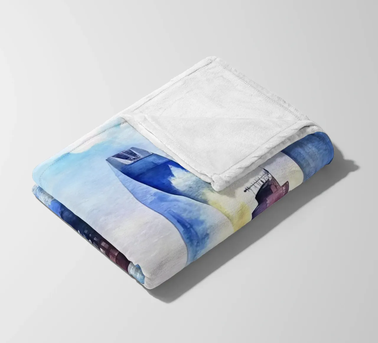 Lo skyline di Londra in acquerello coperta in pile da 🎁 ARTVI-SHOP