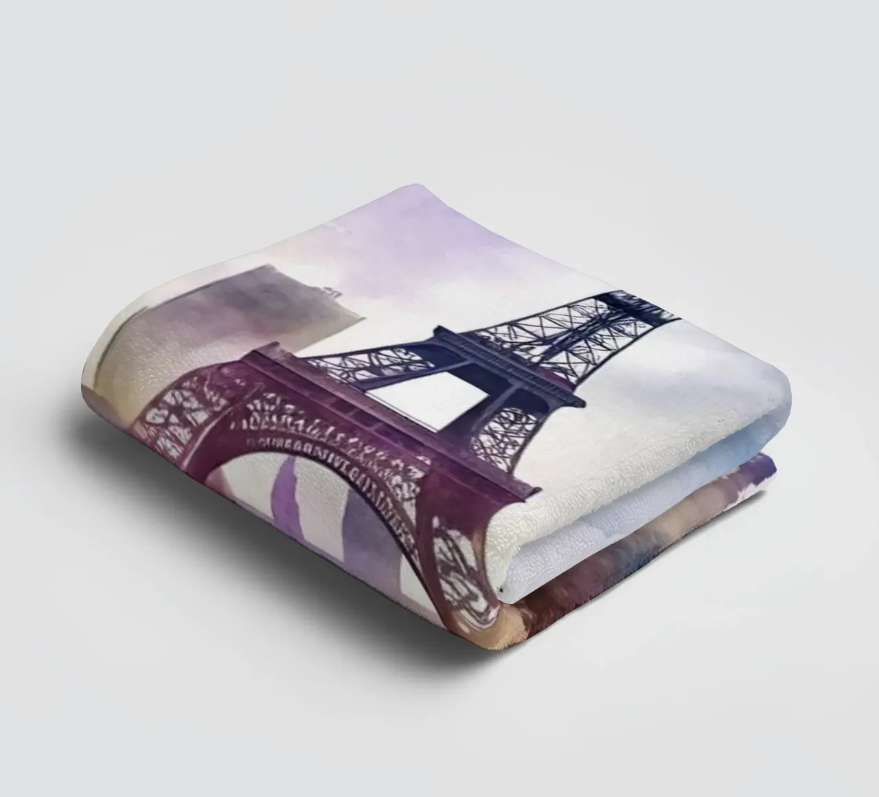 Lo skyline di Parigi in acquerello asciugamano da bagno da 🎁 ARTVI-SHOP