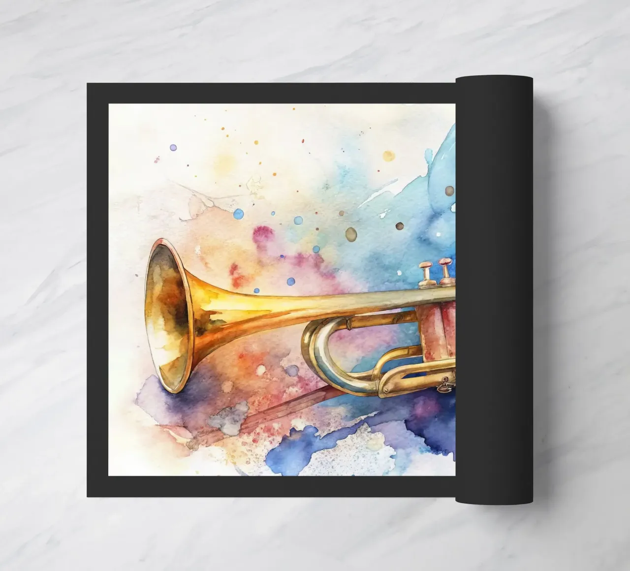 Tromba in acquerello zerbino da 🎁 NOBELART